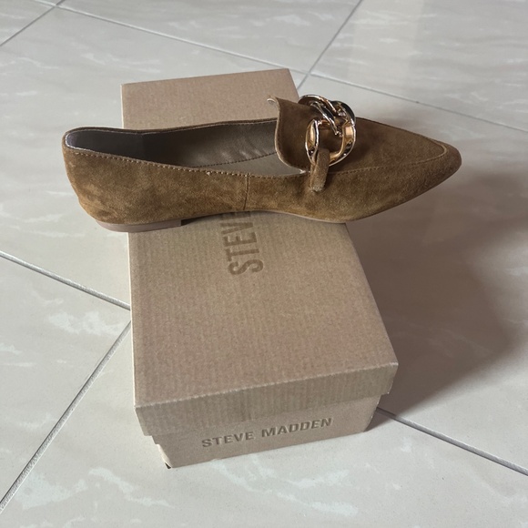 2806 Steve Madden Women's Flats Cognac Suede 8.5 - Picture 5 of 10